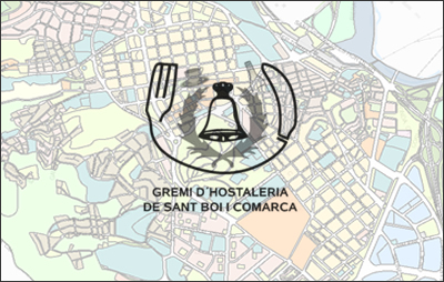 Mapa del Gremi d'hostaleria de Sant Boi i Comarca