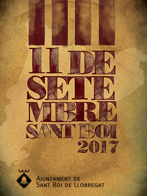 Diada de Catalunya en Sant Boi , barcelona