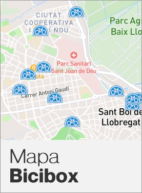 Mapa Bicibox Sant Boi de Llobregat, Barcelona