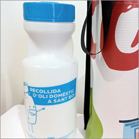 aceite doméstico para reciclar