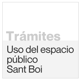 Tramites uso del espacio publico Sant Boi
