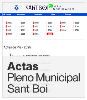 Actas del pleno Municipla de Sant Boi de Llobregat 