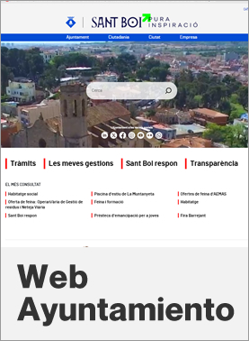 Web ayuntamiento de Sant Boi de LLobregat