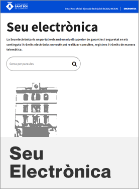Seu electronica del Ayuntamiento de Sant Boi de LLobregat