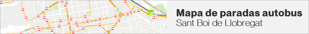 Mapa de paradas de autobus de Sant Boi de Llobregat