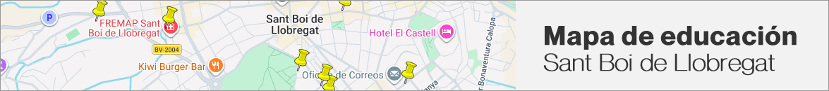 Mapa de educacion , formacion de Sant Boi de LLobregat