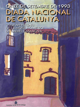 Cartel Once Setembre sant Boi de Llobregat