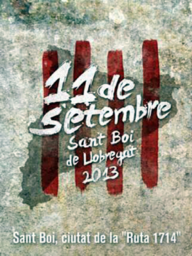 Cartel Once Setembre sant Boi de Llobregat