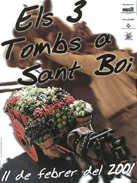 Cartel Els tres tombs sant boi de llobregat