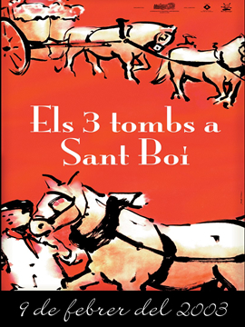 Cartel Els tres tombs sant boi de llobregat