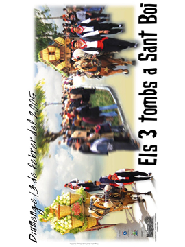 Cartel Els tres tombs sant boi de llobregat