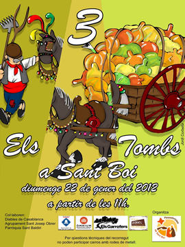 Cartel Els tres tombs sant boi de llobregat