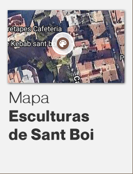 mapa de esculturas de Sant Boi de Llobregat